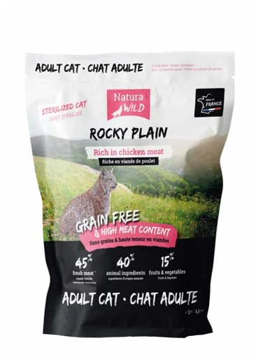 שק Rocky Plain: Adult Sterilised של Natura Wild